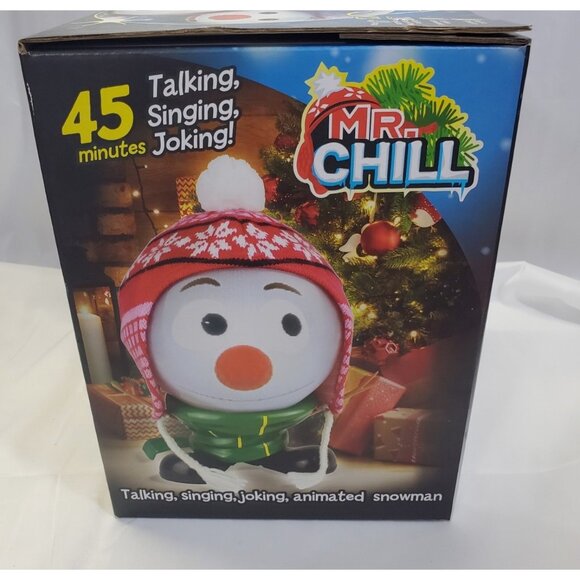 Mr Chill Talking Snowman Animated 3D Santa Christmas Projector Speaker Smiles - Picture 2 of 5